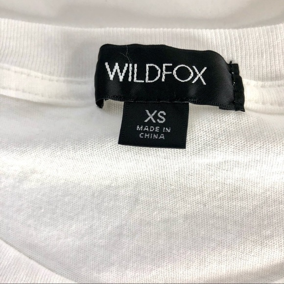 NWT Wildfox Sunshine Baby ombré white t shirt XS - Picture 6 of 8